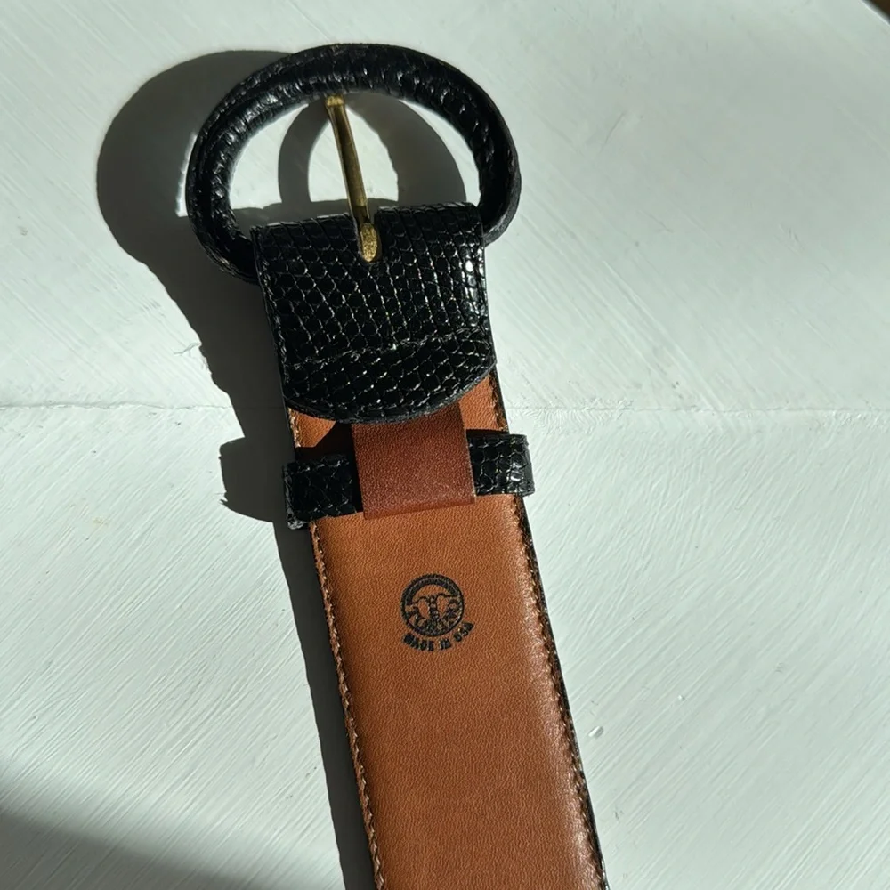VTG Torino USA Calcutta Lizard Leather Belt
